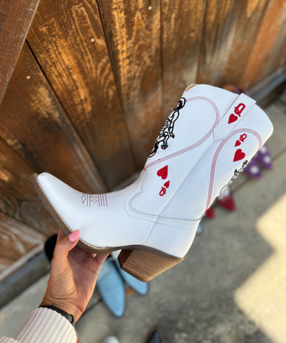 Dingo by Dan Post Queen A Hearts White Boots DI174 Live Image