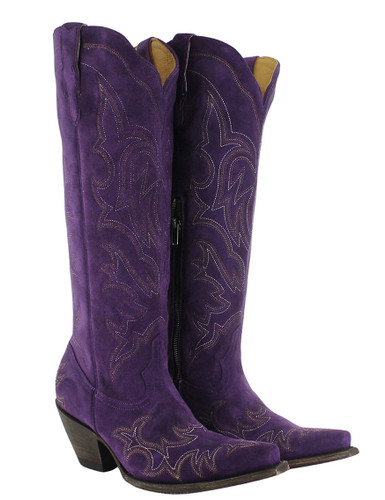 Yippee by Old Gringo Adelicia Suede Purple Boots YL638-3 Picture