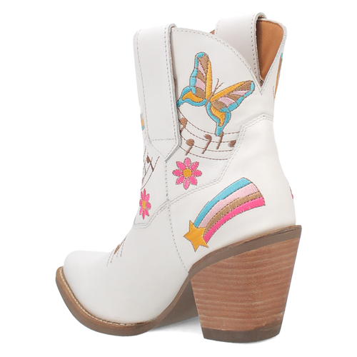 Dingo by Dan Post Melody Bootie White DI166 Rainbow