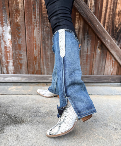 Dingo by Dan Post Shabby Boot Blue DI245 Live Photo