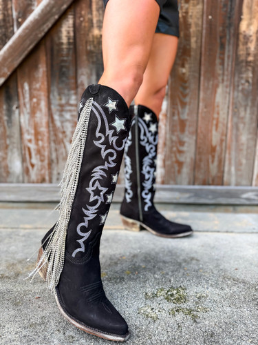 Liberty Black Narel Nubuck Grease Negro Boots LB7129233 Photo