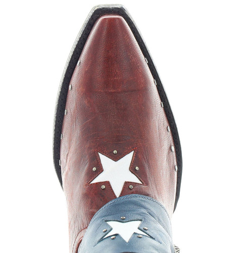 Yippee by Old Gringo Star Light Red Blue Booties YBL692-2 Toe