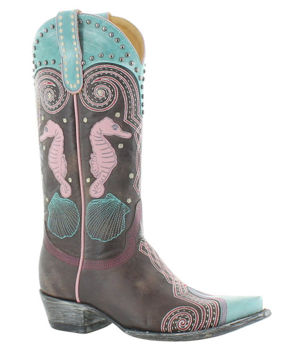 Old Gringo Sia Chocolate Turquoise Boots L4118-3 Image