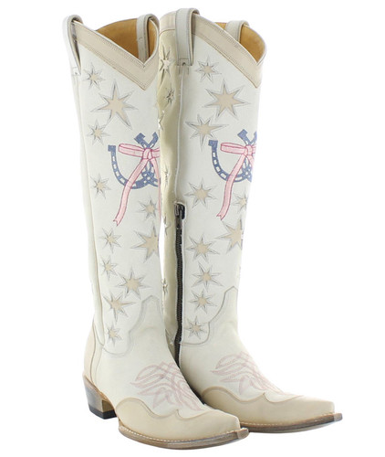 Old Gringo Horsin' Around Cream Bone Boots L4081-1 Picture