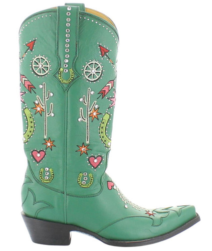 Old Gringo Hey Porter Leprechaun Green Boots L4126-1 Photo