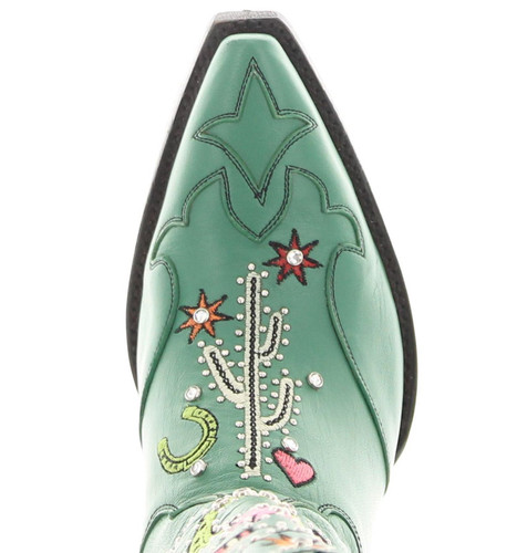 Old Gringo Hey Porter Leprechaun Green Boots L4126-1 Toe