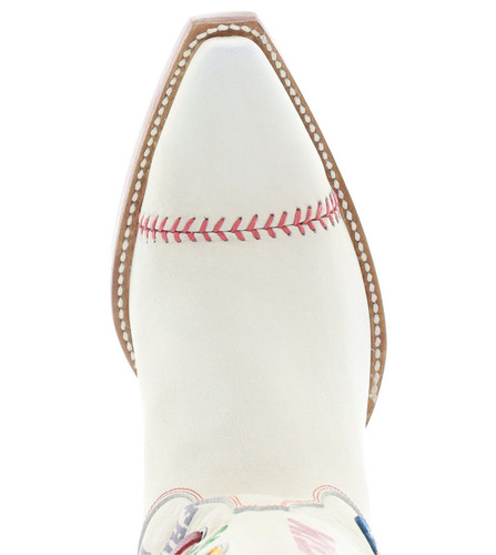 Old Gringo America's Passtime Crackled Bone Boots L4168-1 Toe