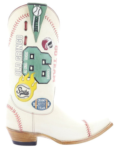 Old Gringo America's Passtime Crackled Bone Boots L4168-1 Photo