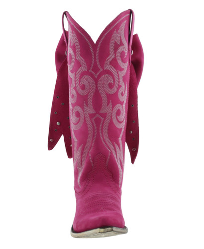 Liberty Black Alexandra Bow Boot Nubuck Fuchsia LB7129248 Toe