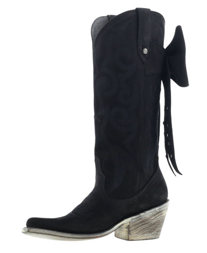 Liberty Black Alexandra Bow Boot Nubuck Negro LB7129248 Photo