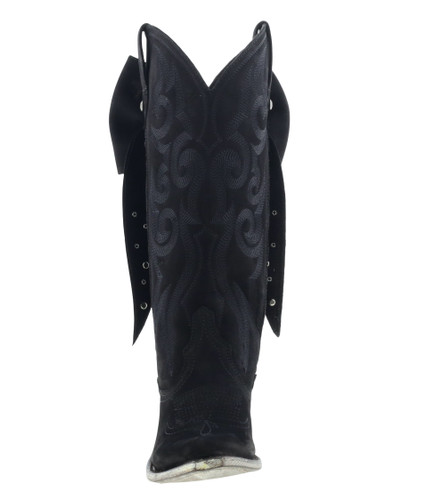 Liberty Black Alexandra Bow Boot Nubuck Negro LB7129248 Toe