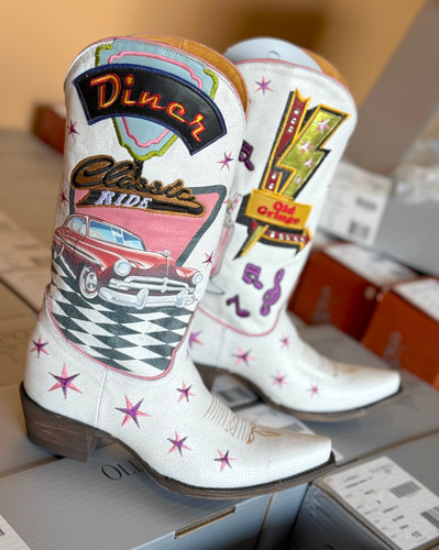 Old Gringo Sundae Crackled White Boots L4193-1 Picture