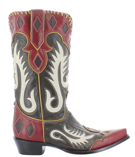 Double D by Old Gringo Sure Shot Chocolate Red Boots DDL1076-1 Photo