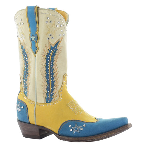 Old Gringo Quartz Magic Turquoise Yellow Boots L4203-2 Image