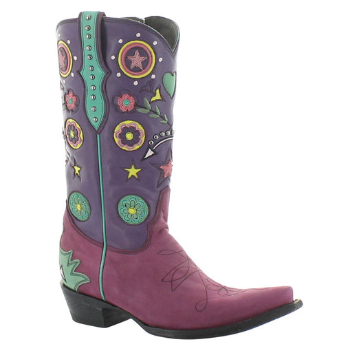 Old Gringo Austin Mulberry Pink Purple Boots L4079-1 Image