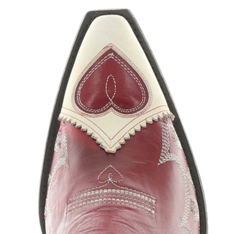 Double D by Old Gringo Rodeo Sweetheart Red Bone Booties DDBL1060-1 Toe