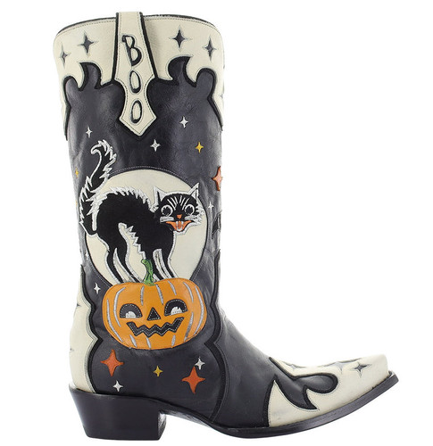 Old Gringo Scaredy Cat Black Bone Boots L4197-1 Photo