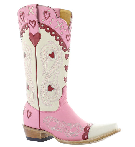 Old Gringo XOXO Pink Bone Boots L4205-1 Image