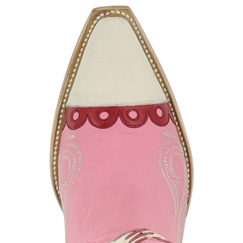 Old Gringo XOXO Pink Bone Boots L4205-1 Toe