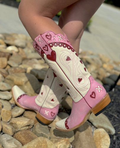 Old Gringo XOXO Pink Bone Boots L4205-1 Photo