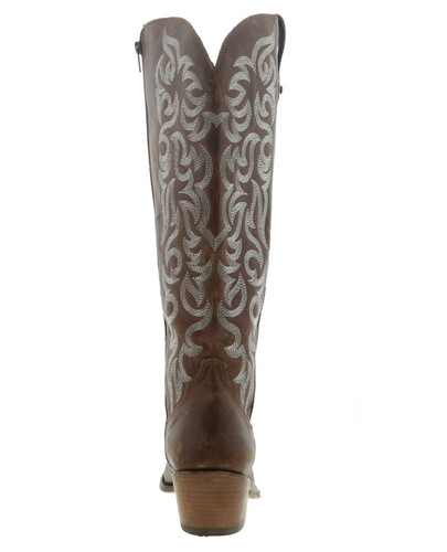 Liberty Black Aretha Mossil Tan Wide Calf Boots LB7129191 Heel