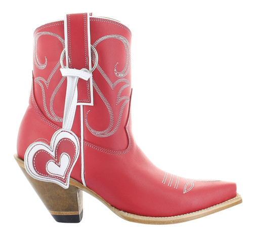 Yippee by Old Gringo Heart Charm Red Bootie YBL738-1 Photo