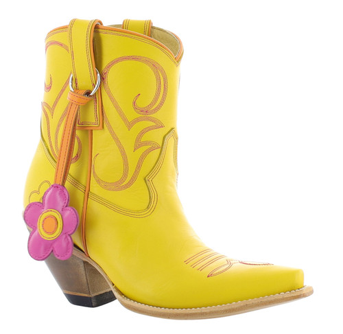 Yippee by Old Gringo Flower Power Charm Yellow Bootie YBL734-1 Picture