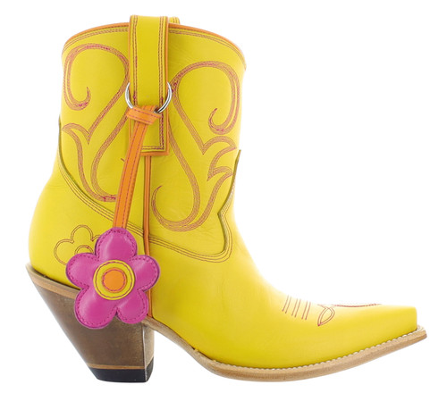 Yippee by Old Gringo Flower Power Charm Yellow Bootie YBL734-1 Image