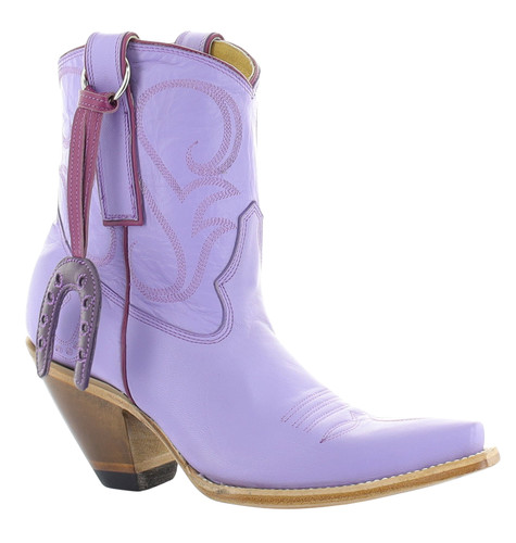 Yippee by Old Gringo Horseshoe Charm Lilac Booties YBL740-1 Picture