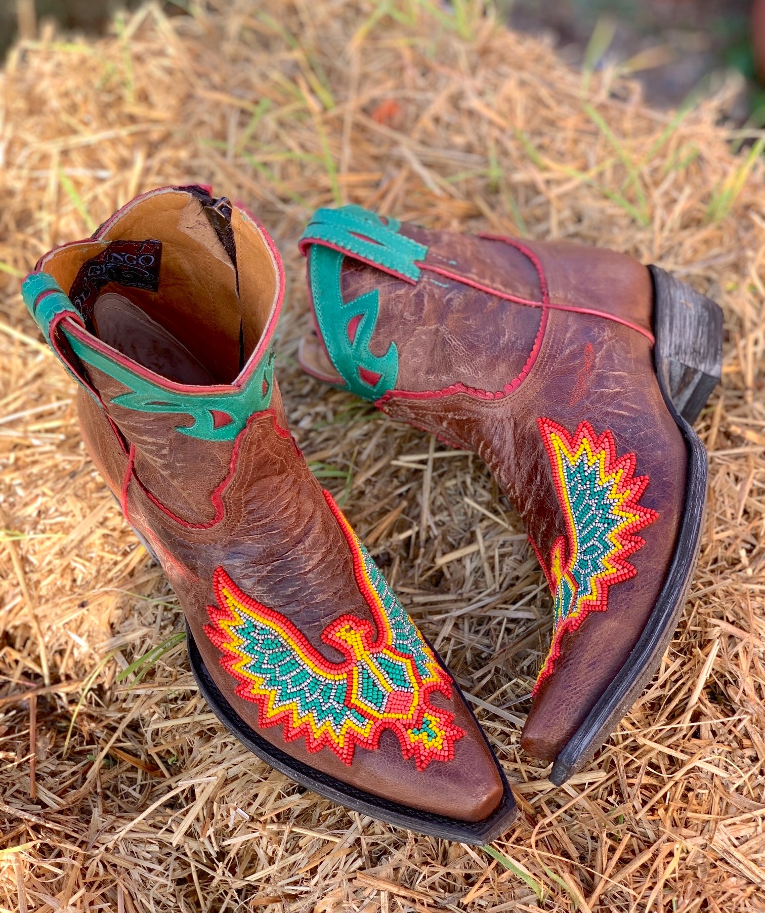 Old Gringo Eagle Beaded Oryx BL3295-4