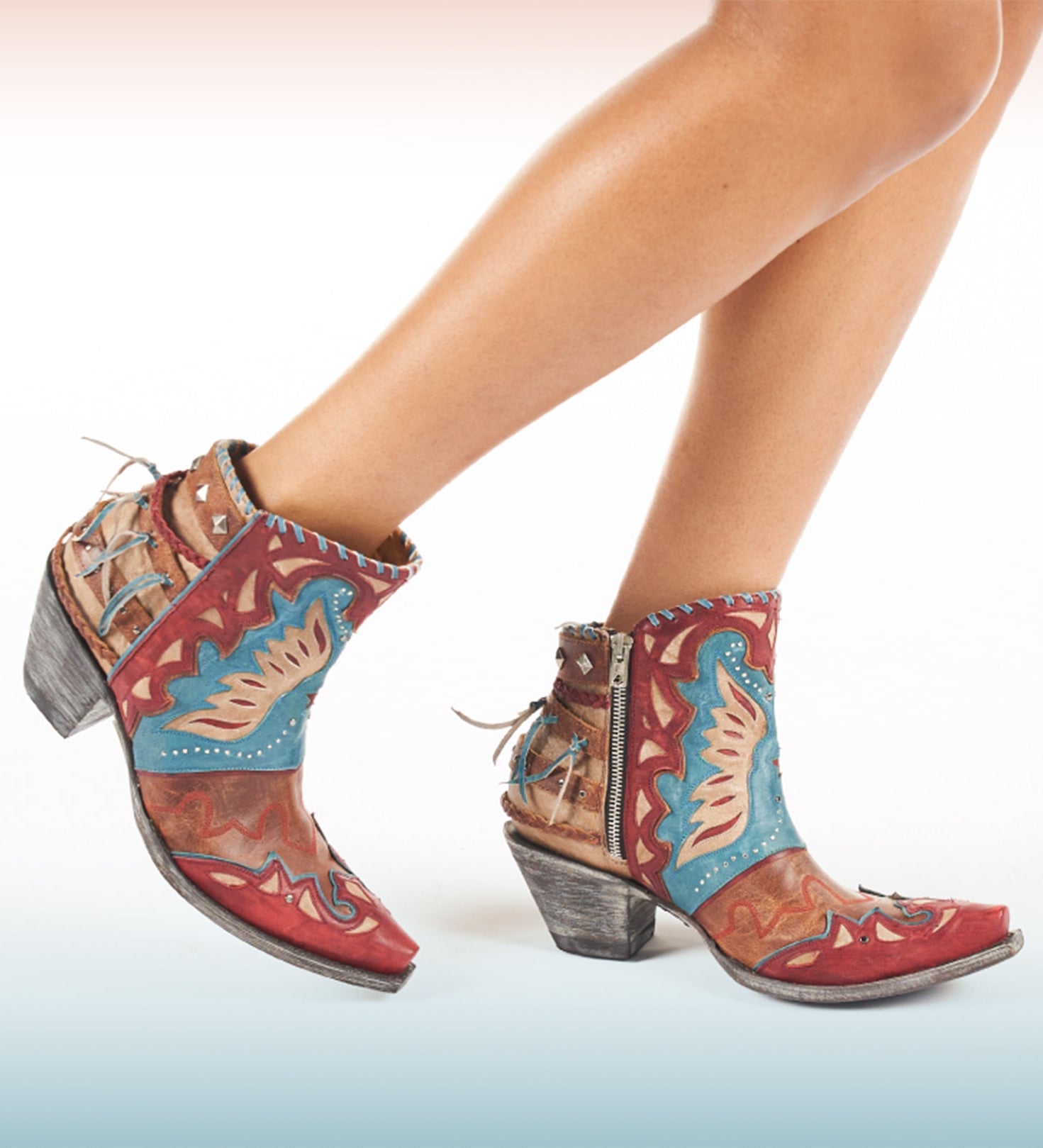 Old Gringo Eagle Flight Blue Red BL3515-3