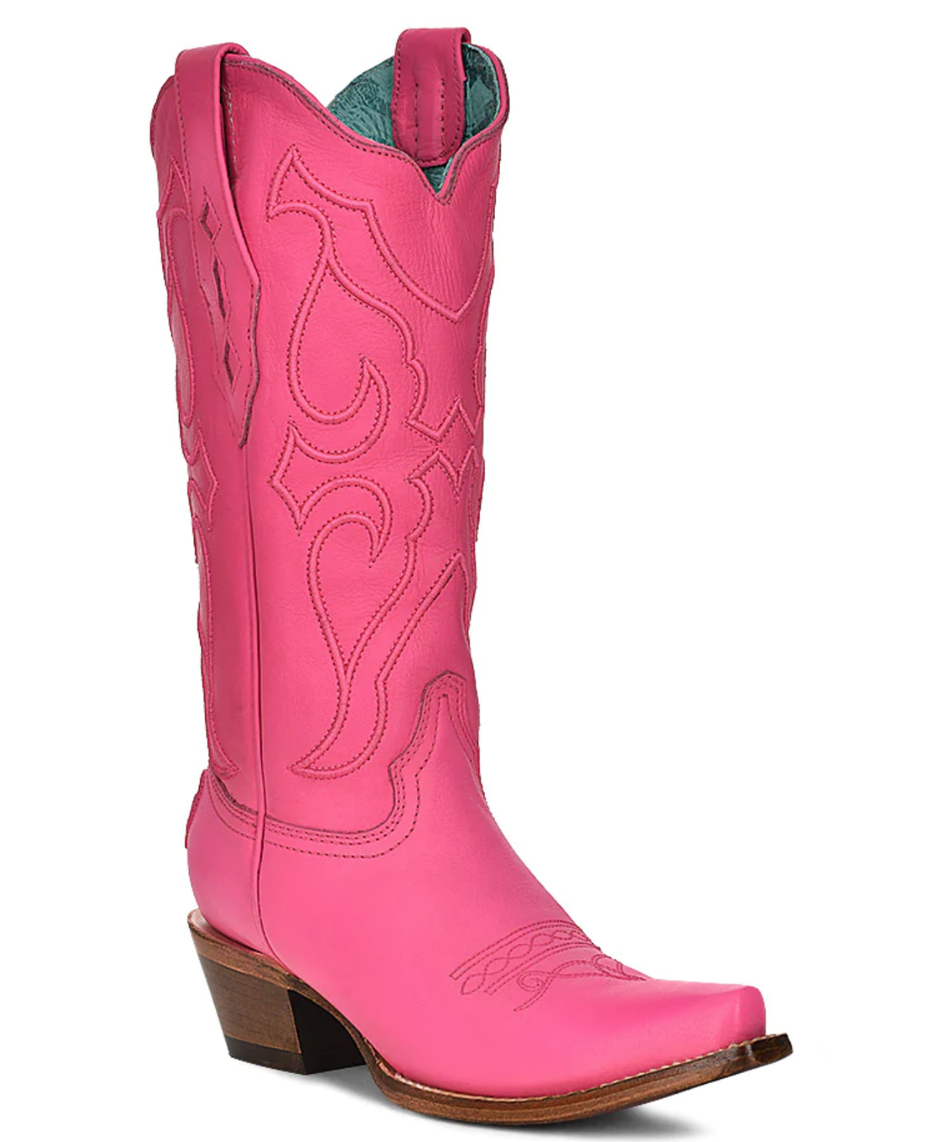 Corral Barbie Fuchsia Pink Tall Top Stitch and Inlay Boot Z5157