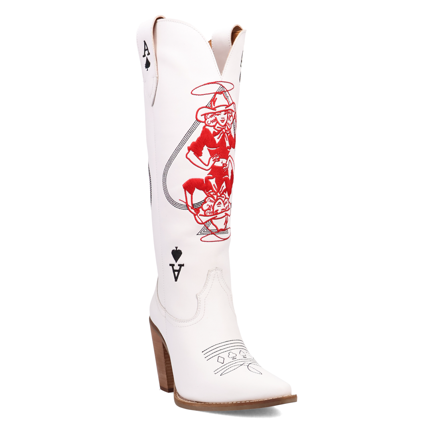 Dingo by Dan Post Ace of Spades White DI2233
