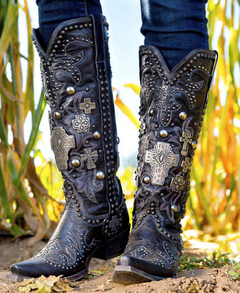Double D by Old Gringo Ammunition Black DDL001-3 Boots display picture 2