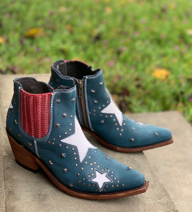 Liberty Black A Star is Born Zipper Bootie Russian Blue