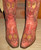 Corral Red Wing and Heart Boots Toe Picture