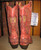 Corral Red Wing and Heart Cowgirl Boots 1977 Back Picture