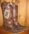 Corral Black Chocolate Lizard Overlay Boots C2118