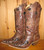 Corral Black Chocolate Lizard Overlay Boots