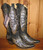 Corral Black Silver Wings and Cross Cowgirl Boots