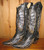Corral Black Silver Wings and Cross Cowgirl Boots Picture