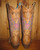 Corral Brown with Pink Heart and Lace Boots  Back Picture