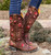 Old Gringo Abby Rose Red and Pink Boots L664-9 Image