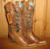 Corral Cognac Butterfly Laser Boots Picture
