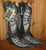 Corral Boots Wing and Cross Black and Bone 
