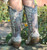 Corral Boots Brown Crater Bone A1094 Heel
