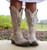 Old Gringo Swarovski Eagle Bone Boots L443-7 Toe
