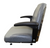 High-Back Steel Pan Seat with Armrests and Slides  Brown or Gray