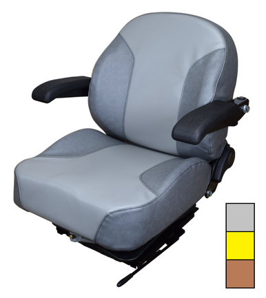 GRAY SEAT CUSHION KIT SUSPENSION SEAT, LASTEC, JACOBSEN, EXMARK, HUSTLER #OT