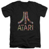 Image for Atari V Neck T-Shirt - Box Art